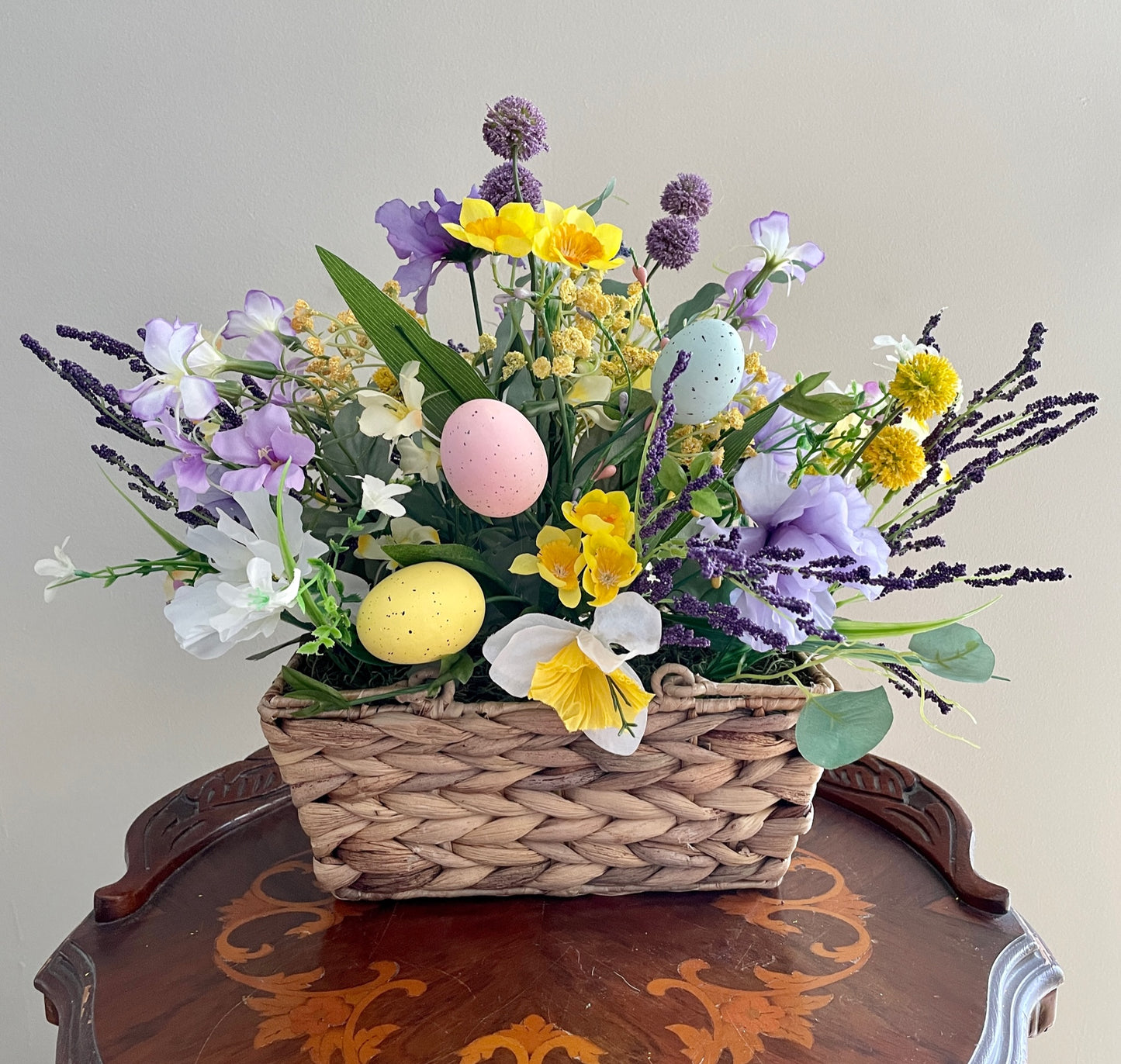 Purple and Yellow Arrangement